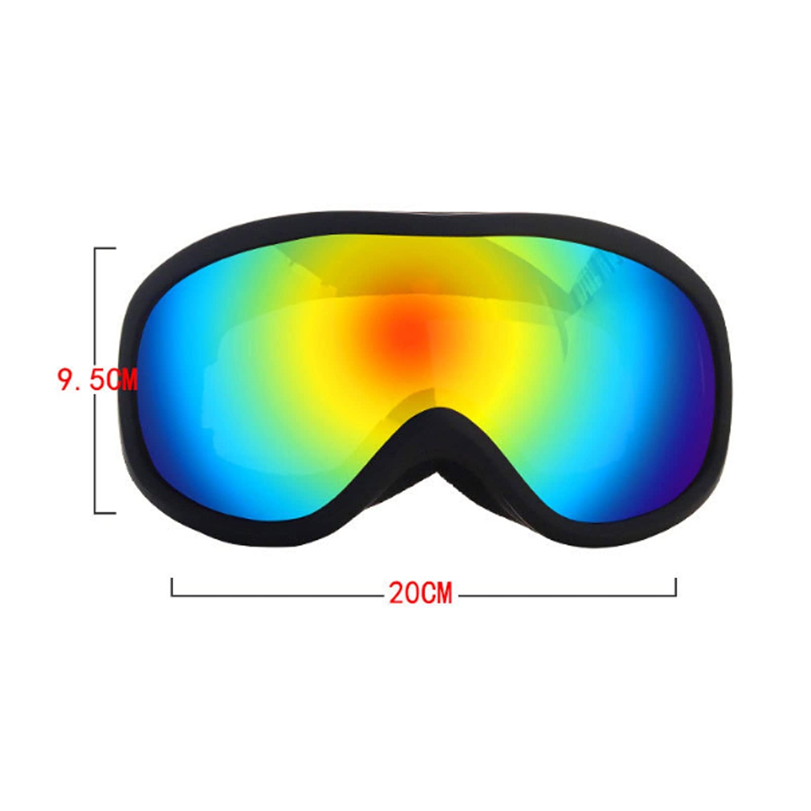 DieffematicHXJ Masque Ski Snowboard Lunettes de Ski, équipe de Ski, Interchangeable Lens, Lunettes de Neige Premium, Protection des Yeux, 1 Pc (Color : Grijs)