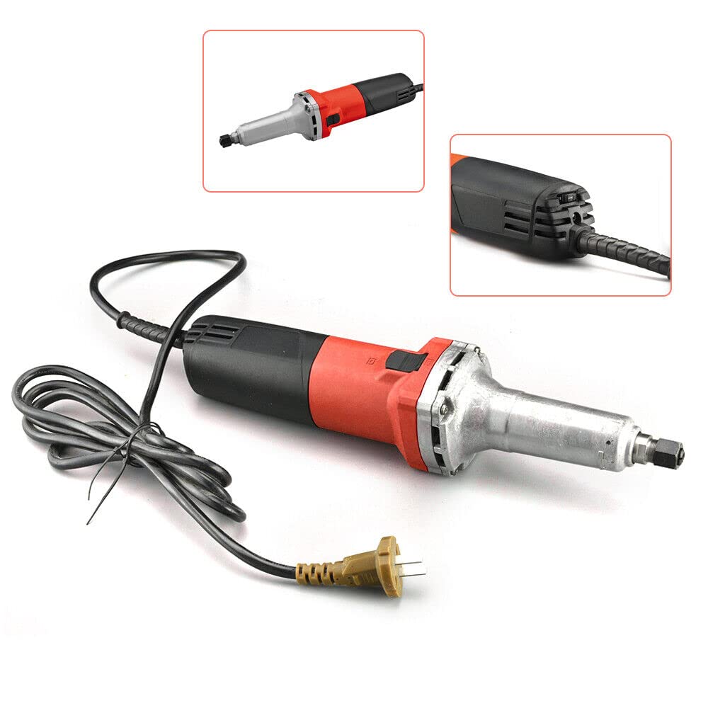 Smerigliatrice diritta 230 V - Smerigliatrice elettrica diritta levigatrice a barra, 6 mm, 27000 giri/min, utensile di tornitura elettrica da taglio