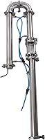 IOENC 2" Stainless Steel Tubular Distillation Tower with Sight Glass - Moonshine Reflux Still for 13-26 Gal Fermenters