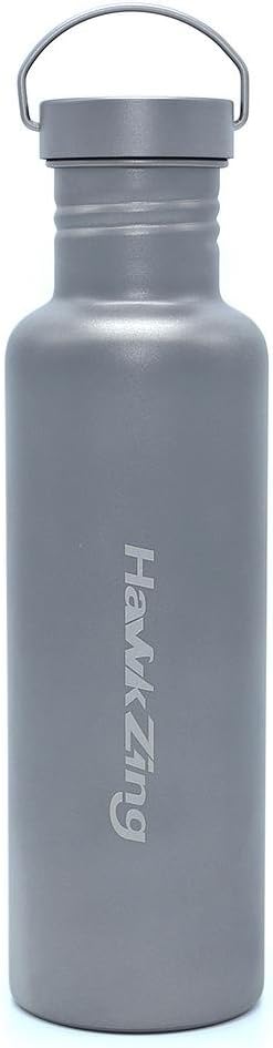 Titanium Water Bottle 750ML Designed for Cycling Big Bottle Mouth Be Able to Boil Water on Open Fire