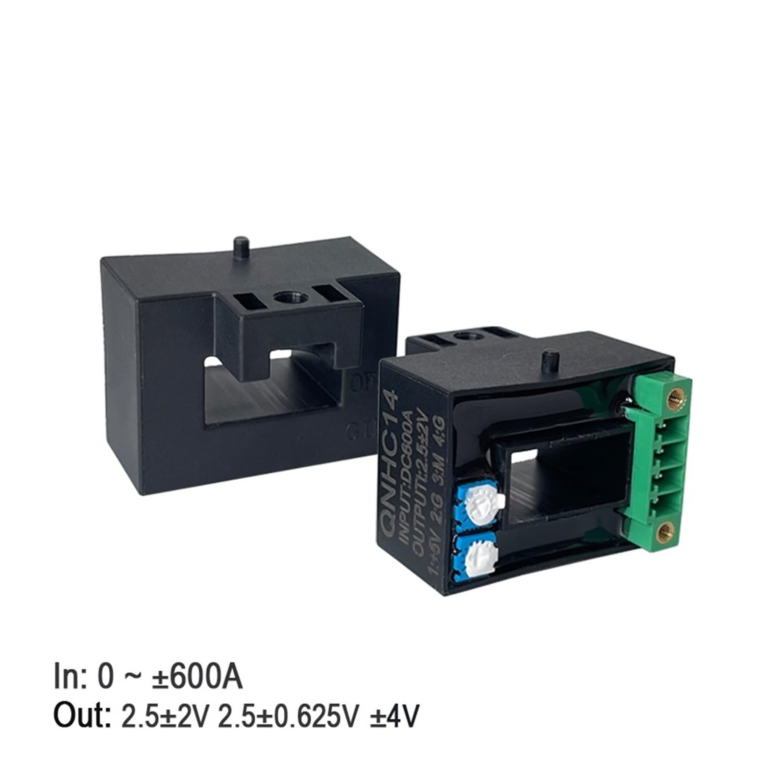 trasduttore di Hall Sensore di Corrente Hall QNHC14 Ingresso ±50A ±100A ±200A ±300A ±400A ±500A Uscita 2,5V±2V 2,5V±0,625V trasduttore di Corrente Hall(300A 2.5V 0.625V)