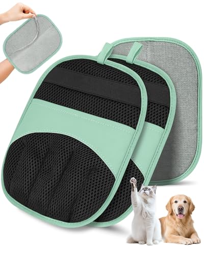 RZPTL Magic Brush Glove Pet Hair 2 Pack Removal Tool for Dogs and Cats