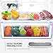 Vacuum Sealer Machine, ABOX V69 Portable Food Vacuum Air Sealing System for Food Saver Storage, Compact Design with Magnets and 10 Bags