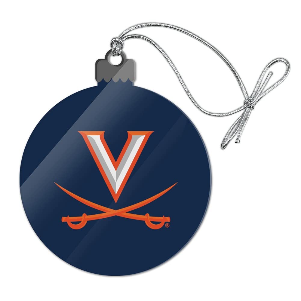 University of Virginia Cavaliers Logo Acrylic Christmas Tree Holiday Ornament