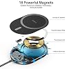 TOZO 2025 Upgraded W10 Magnets Wireless Charger, USB C Charging Station Aviation Aluminum Computer Numerical Control Fast Charging Pad Compatible for iPhone 16/15/15 Plus/15 Pro/15 Pro Max/14, Black