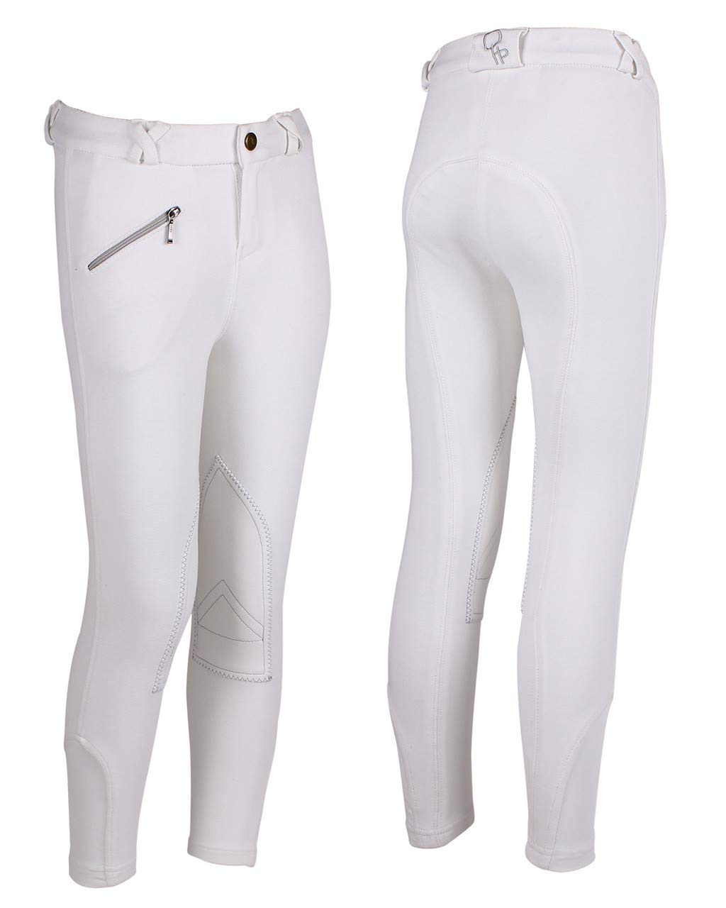 Jodhpurs - Pantalones de equitación para niños (6 unidades), color blanco