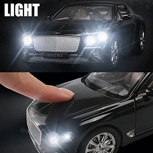Image of 1:24 Scale Big Bentley Continental GT Toy Car | Metal Pullback Diecast Car for Kids with Openable Doors, Sound, Light Effects Toy for Car Enthusiasts (Color As Per Available),multicolor