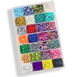 Chunky Glitter Gel - Pro Pallet - 28 Colors Holographic Body Glitter Gel for Body, Face, Hair - Vega