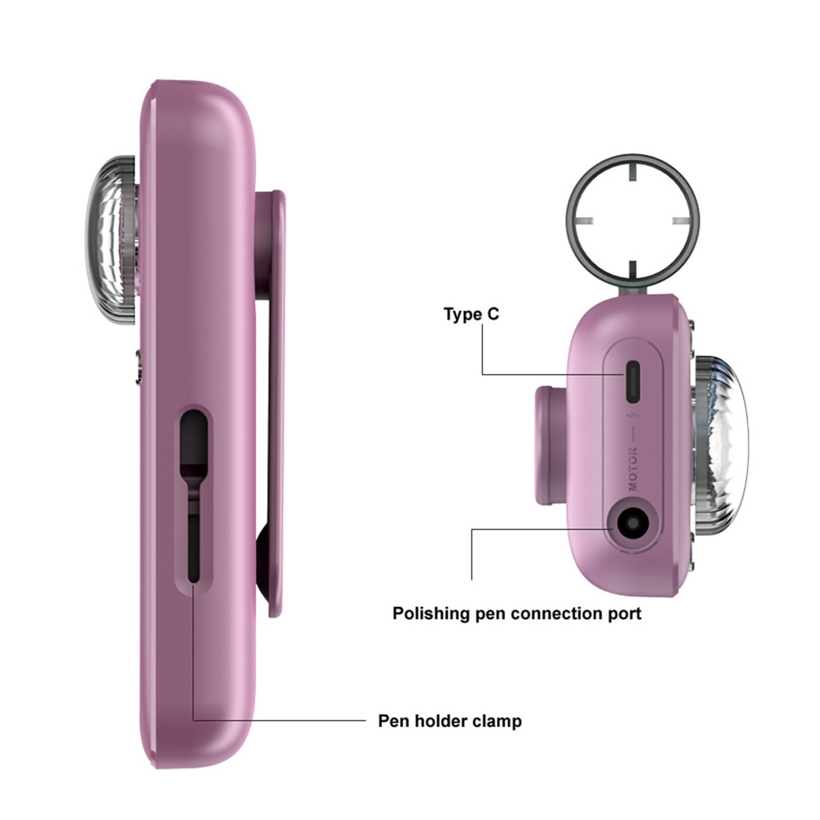 Trapano for Unghie Elettrico, Kit Trapano for Unghie Efile Professionale 45000 RPM, Lima for Unghie Elettrica for Unghie Acriliche Unghie in Gel(Pink)