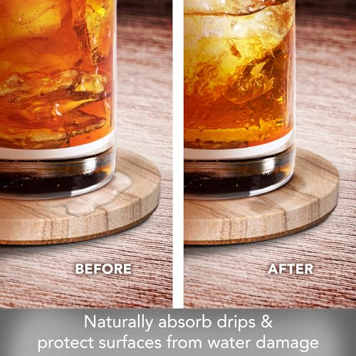 Thirstystone Brand - Desert Sand Coaster, Multicolor All Natural Sandstone - Durable Stone with Varying Patterns, Every Coaster Is An Original 4 inch round - Thumbnail 6