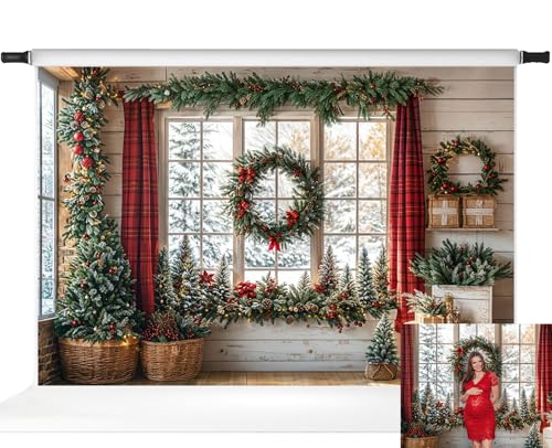 Toile de fond de Noël fenêtre pour réussir vos photos de fête