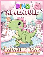 Cute Kawaii Dinosaurs Coloring Book for Kids Ages 1-5: Large & Simple Dino Designs (Adorable Prehistoric Animals for Toddlers) (Kawaii Coloring Books: Adorable Art for Relaxation & Creativity) B0F5NSR2N6 Book Cover
