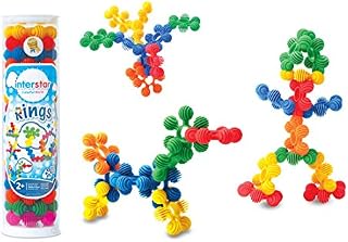 Interstar Rings 18 Piece Construction Set. 18 Toddlers Sensory Sticking & Joining Children Building Blocks Educational Toy Set. 2 years +