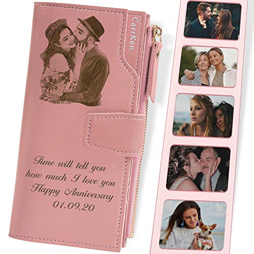 Personalized Wallets for women Engraved Leather Wallet Credit Card Clutch Long Wallet for Mom, Wife, Friends, Sister, Daughter at Birthday, Anniversary, Mother's Day, Thanksgiving, Christmas3