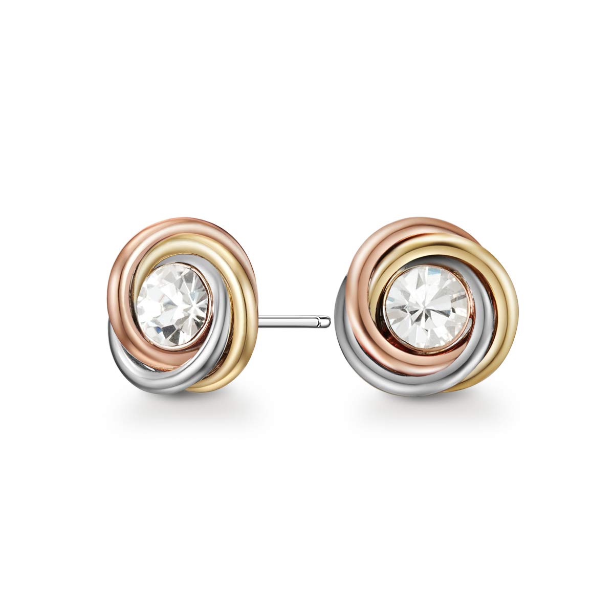 Mestige Women Glass Norah Trinity Earrings with Swarovski Crystals