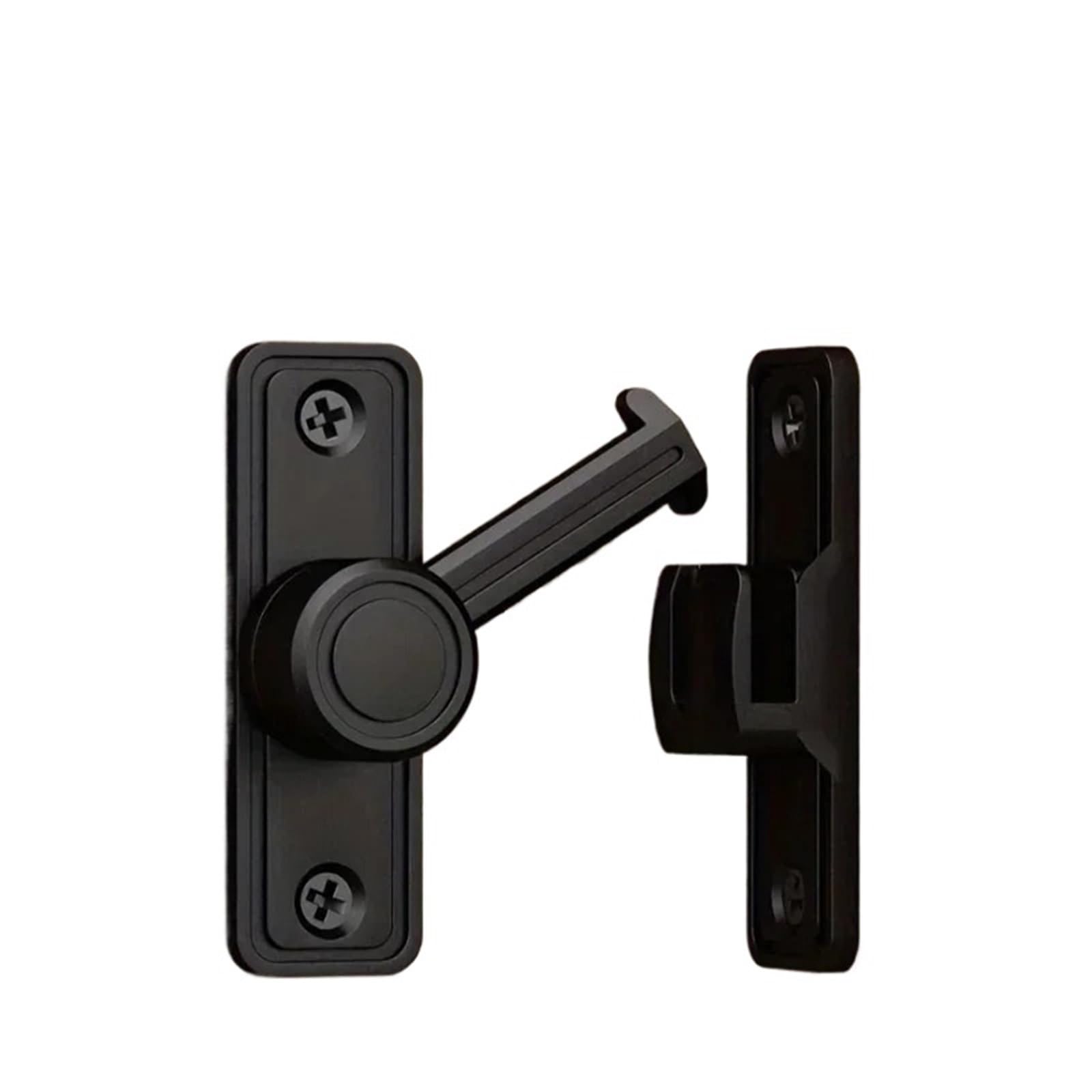 Cerradura de puerta Granero for el hogar, perno ventana aluminio plano, protector ajuste, accesorios deslizantes palanca acero inoxidable, 2 uds Para Puertas