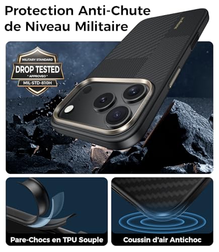 Coque iPhone 17 Pro Max robuste anti-chute contre les bris d'écran - 3