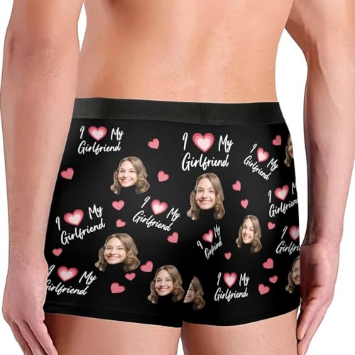 LASFOUR Personalized Boxers for Men, Custom Boxers with Faces on Them, Boxer Gift for Him, Boyfriend, Husband4