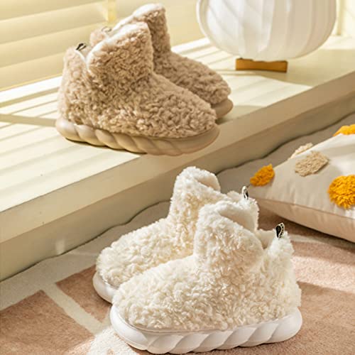 Our Lovely Fleece Booties, 2023 New Women's Comfort Warm Bootie Slippers, Winter Indoor Outdoor Fleece Booties3