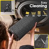 BLADO Door Mat Barrier Mat Non Slip Rubber Mats Washable Heavy Duty | Floor Mats Kitchen Rugs Dirt Trapper Doormat Entrance Rug Shoes Scraper Super Absorbent Carpet (80cm x 140cm, Anthracite) - Image 4