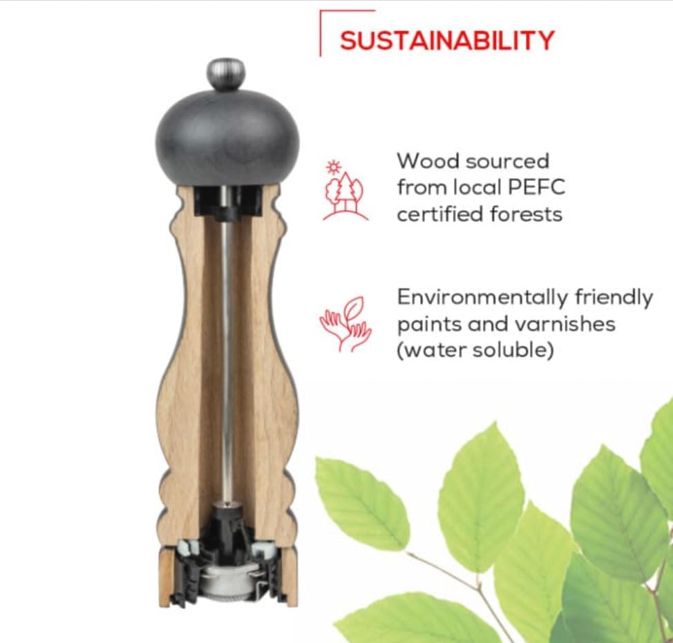 Peugeot Paris u'Select Pepper & Salt Mill Matte Black 9-in, Gift Boxed