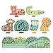 Petit Collage Mosaic Sticker Art Kit with Over 1000 Stickers, Animal Friends