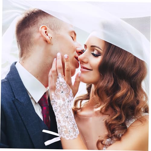 1Pair Fingerless Lace Gloves Elegant Performance Gloves for Flower Stage Wedding Events Comfortable Easy to Wear for Cosplay Costume Parties4