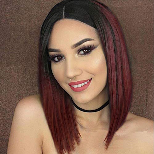 Peluca Larga De Rojo De 14 Pulgadas, GLAMADOR 2019 Nueva Peluca Sintética De Alta Calidad, Forma Natural Para Uso Diario, Cosplay, Fiesta