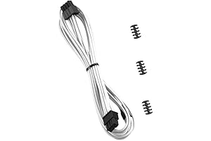 CableMod 8 Pin PCI-e RT-Series Classic ModFlex Sleeved Cable (White, 60cm)