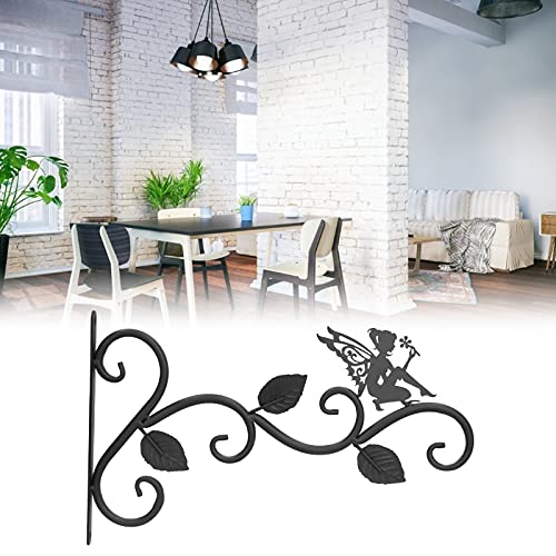 Suporte para pendurar plantas, ganchos de ferro preto para plantas ao ar livre para pendurar aliment