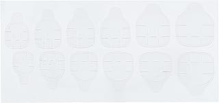 2 ملصق لصقة غراء اظافر شفاف من الجهتين للاظافر الصناعية