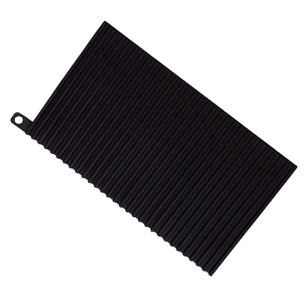 Waschbrett, rutschfestes, weich for Wäsche for Reisen und Zuhause(Black)