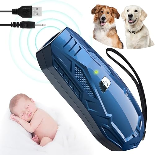 Anti Barking Device, Handheld Ultrasonic Dog Barking Control Devices 16.4Ft Rechargeable Dog Barking Deterrent Device Dog Training Stop Barking No Bark Safe for Dog Indoor Outdoor Anti-Barking Device
