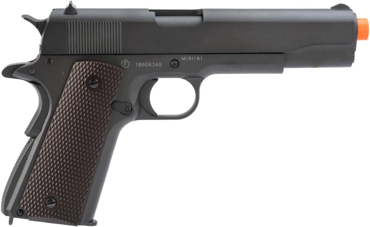 Evike Airsoft - Colt 100th Anniversary Licensed M1911 A1 CO2 Gas Blowback Airsoft Pistol by KWC