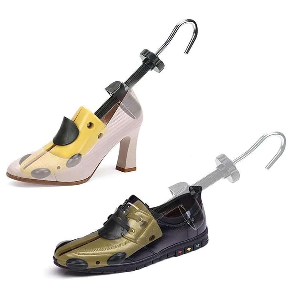 Lot De 2 Embauchoirs Unisexes Réglables, Tailles 40 À 47, Élargisseurs De Chaussures À Pied Large, Extensibles en Largeur Et en Longueur, Jaune,Female 2 to 35