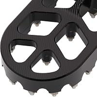 JFG RACING Motoros Lábtartó - CNC Alumínium Széles Pedálok Sur Ron Light Bee és CRF150F/230F Modellekhez, Fekete 5