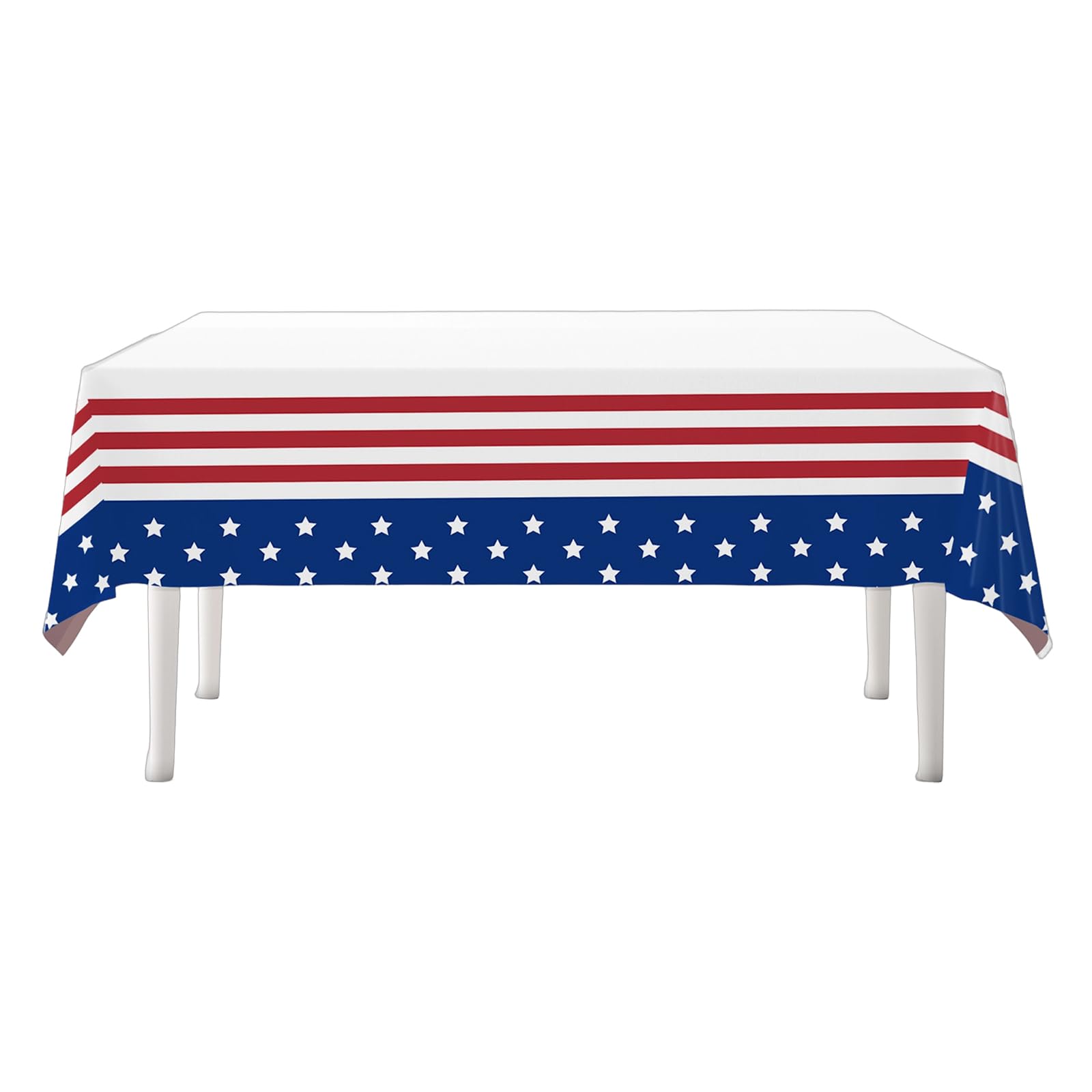 hogtnd Practical Long Tricolor National Theme Dining Cloth Sturdy Polyethylene Materials for Family Gatherings Waterproofs Dining Table Cover Long