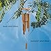 VIITION Wooden Wind Chimes Outdoor, Bamboo Wind Chimes with Amazing Deep Tone for Patio Garden Home Décor, Natural Beautiful Sound