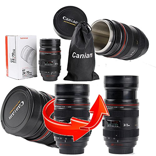 Erayco 24-70mm f/2.8L 12.5-Ounce 1:1 DSLR Camera Lens Coffee Tea Mug