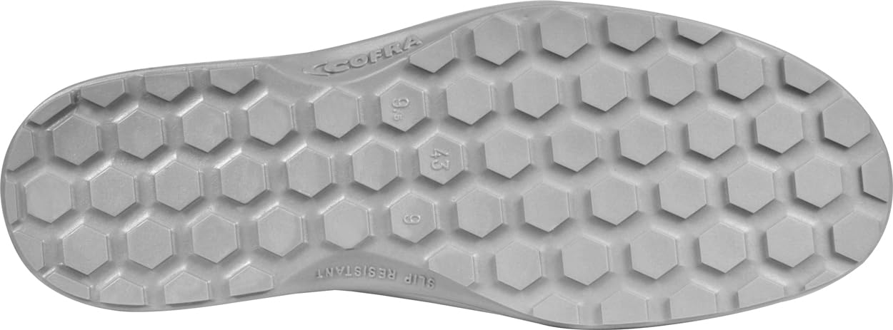 COFRA ECLYPSE S4 CI SR Taille 43 Bottes Blanches en PVC résistant aux Basses températures, Embout en Acier, sécurité au Travail, Agents Chimiques