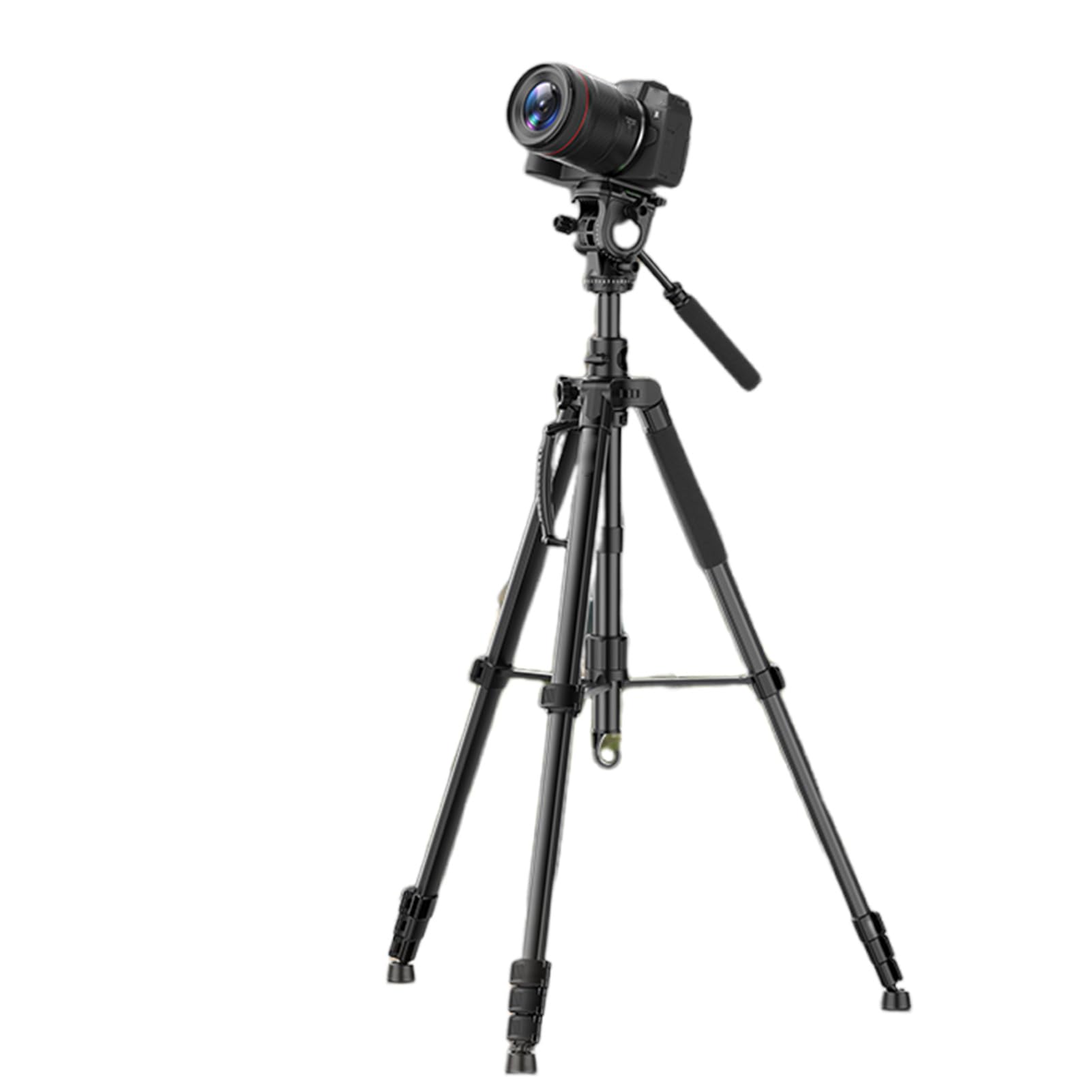 Statyw do Aparatu Monopod, 77-calowy, Poziomy Statyw Wideo z kolumną środkową z 3-kierunkową głowicą obrotową do Wykonywania zdjęć Bezlusterkowych lustrzanką cyfrową,