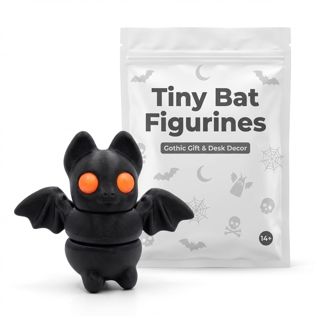 Amazon.com: 5-Pack of Articulated Black Bat Collectible Figurines