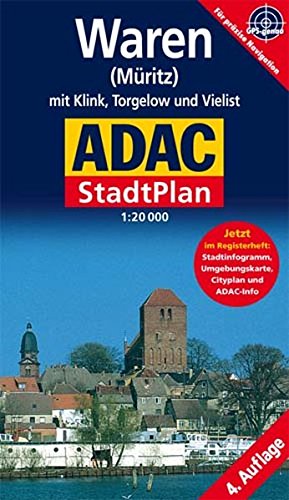 ADAC Stadtplan Waren (Müritz) 1 : 20 000: Mit Klink, Torgelow und ...