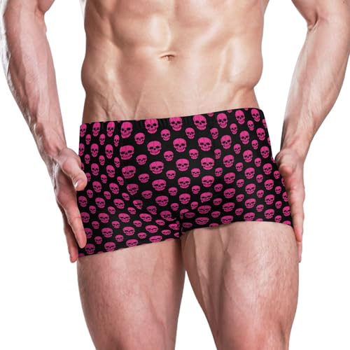 Skull Mens Swim Trunk Swimwear Bathing Suit Swim Brief Square Leg Board Short S B04044062