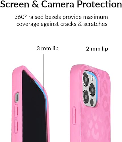 Miniatura 3 de Velvet Caviar Funda diseñada para iPhone 13 Pro, probada en caídas de 8 pies, compatible con MagSafe, bonita funda protectora de guepardo para