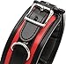 Greenpinecone® Erotik Bondage Leder Halsband mit Ring, Fetisch SM Fesseln Halsbänder mit leine in schwarz rot