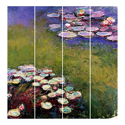 Bilderwelten Cortinas deslizables - C. Monet - 4 Paneles japoneses Montaje de Pared 250x240cm