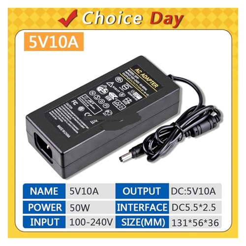 Adaptador de corriente 5V 10A con conector 5.5x2.5mm miniatura 2