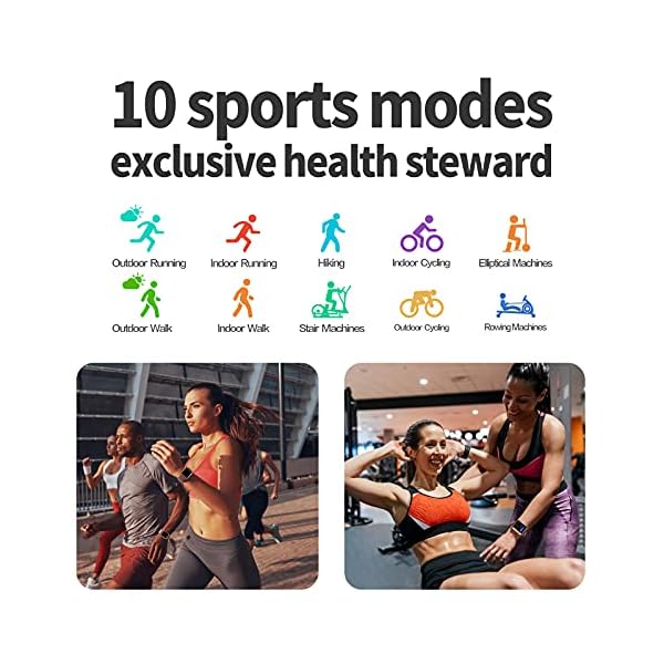 Smart-WatchMAXTOP-Smartwatch-Compatible-iOSAndroid-Phones-for-Fitness-Activity-Tracker-with-Heart-Rate-Monitor-Blood-Pressure-MonitorSleep-Monitor-Step-Counter-for-Men-WomenBlack MAXTOP Smart Watch, Smartwatch Compatible iOS/Android Phones for Fitness Activity Tracker with Heart Rate Monitor & Blood Pressure Monitor&Sleep Monitor, Step Counter for Men Women(Black)