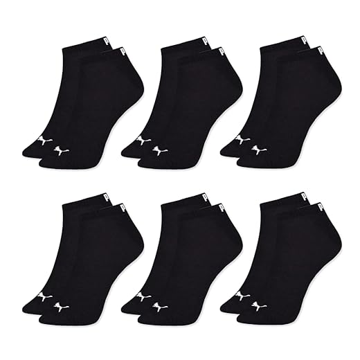 Kit 06 Pares Meia Puma Sapatilha Cano Curto Masculino Adulto Everyday